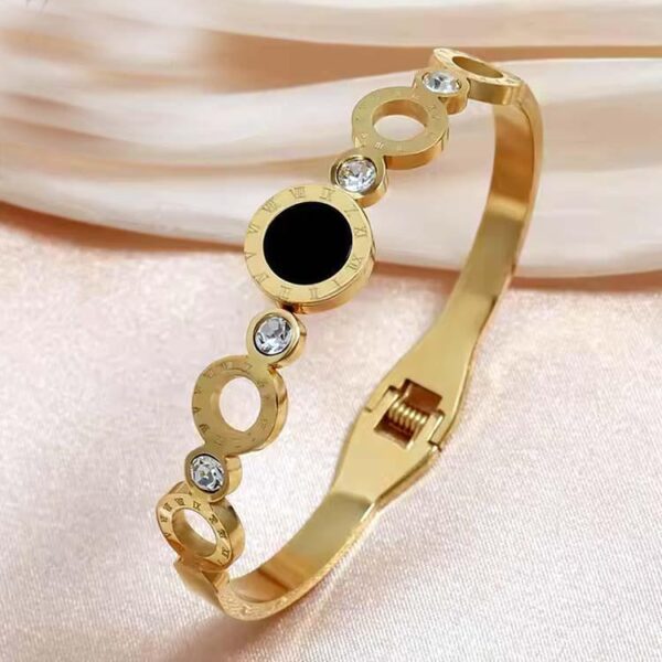 1 Pc Turkish Design Gold Plated Kara Bangle