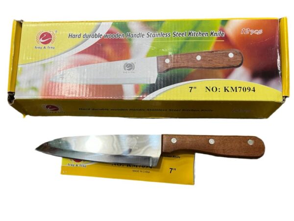 Wooden Handle Stainless Steel Kitchen Knife, Pack Of 2