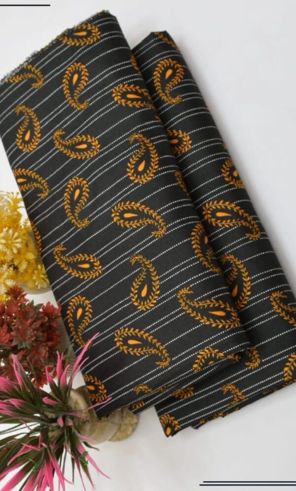 2 Pcs Women's Unstitched Printed Suit