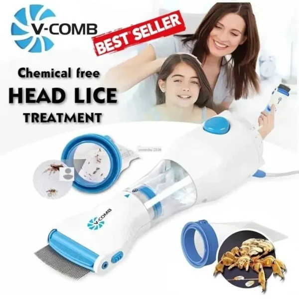Easy-To-Clean Anti-Lice Electric Comb - 1 Pcs